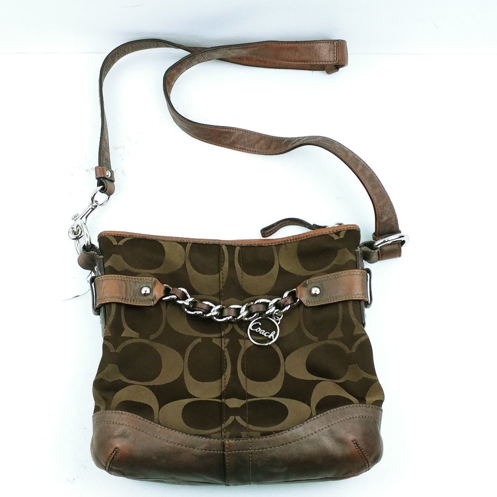 Coach Women's Brown  Medium Shoulder Bag (Posh311)